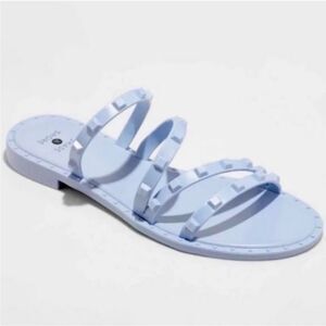 Rockstud jelly Shade &‎ Shore Strappy Sandal 8 studded